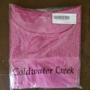 Coldwater Creek 100% Cotton Size 1X New Un-opened